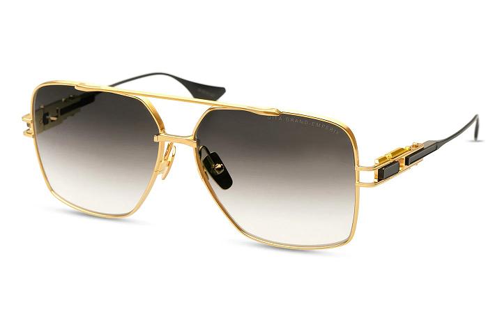 Dita Men's Grand Emperik Sunglasses Gold Black BMQ341069 USA